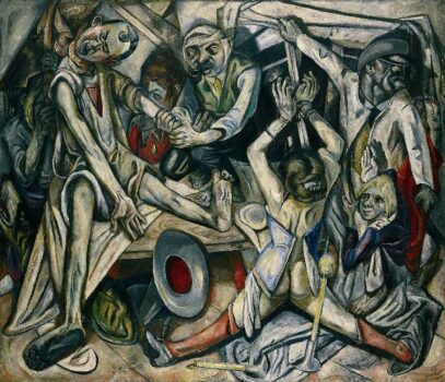 The Night painting by Max Beckmann