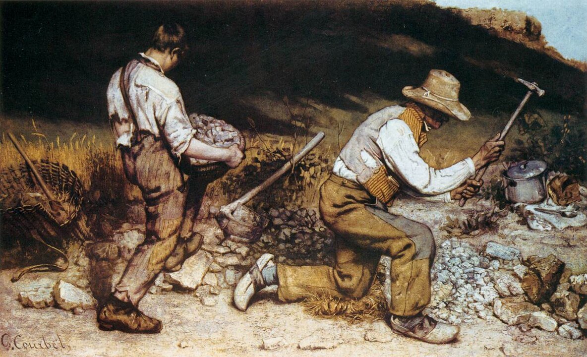 The Stone Breakers Painting Gustave Courbet The Stone Breakers Painting Gustave Courbet