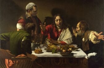 The Supper at Emmaus Painting by Caravaggio