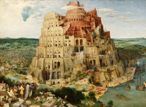 The Tower of Babel Painting