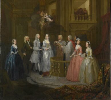 The Wedding of Stephen Beckingham and Mary Cox painting by William Hogarth