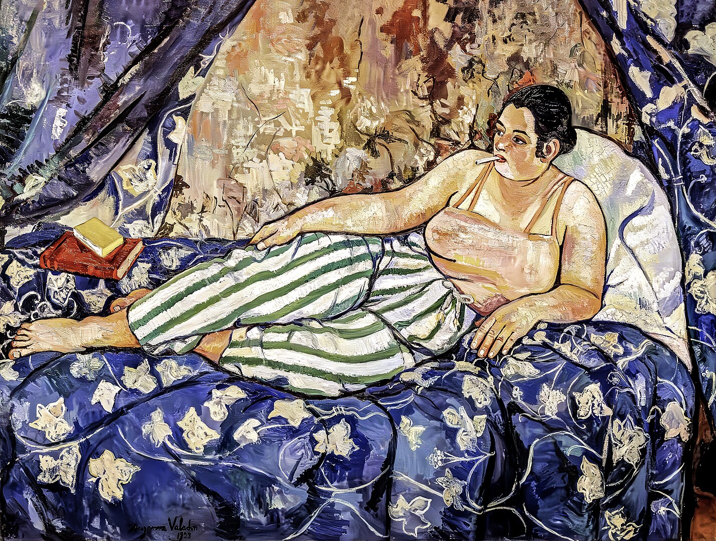 Cigarette and Books: The Blue Room Painting Cigarette and Books: The Blue Room Painting