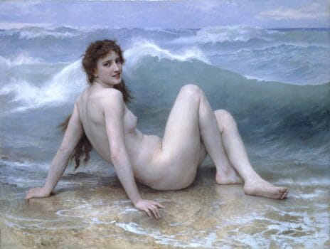 The wave painting by William Adolphe Bouguereau