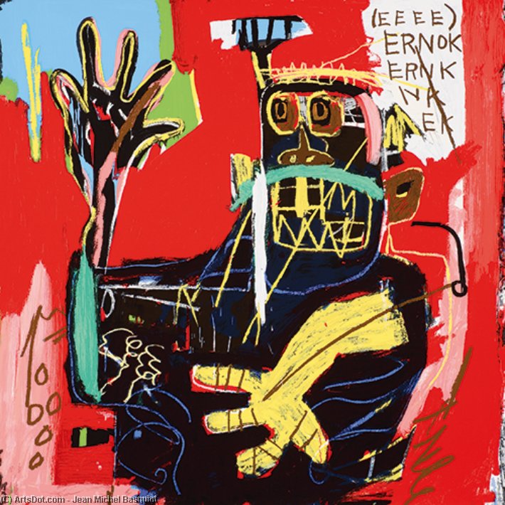 Untitled Ernok Painting by Jean‑Michel Basquiat Untitled Ernok Painting by Jean‑Michel Basquiat