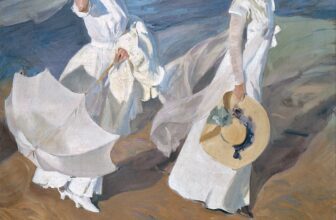 Women Walking on the Beach Painting by Joaquín Sorolla