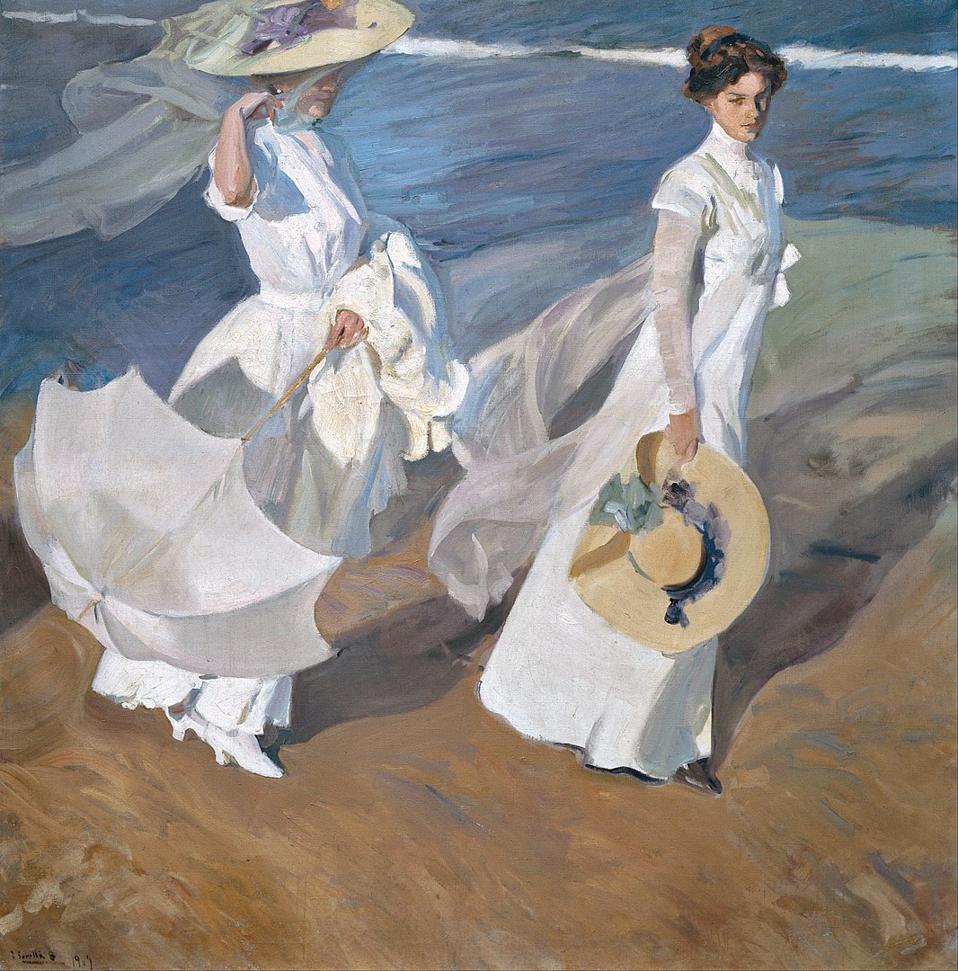 Family Bonding: Women Walking on the Beach Painting Family Bonding: Women Walking on the Beach Painting