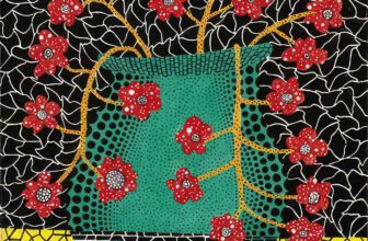 A flower painting by yayoi kusama