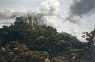Contemporary Art : Renaissance Baroque Artist And Paintings 18 Bentheim castle painting Jacob Isaackszoon van Ruisdael