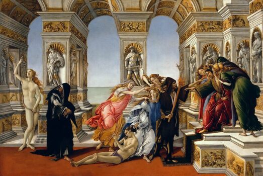 Calumny of Apelles painting by Sandro Botticelli