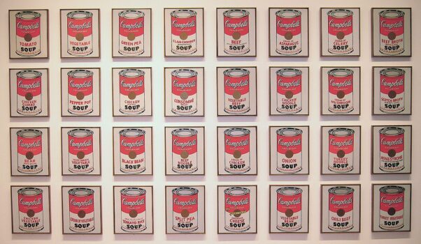 Campbell’s Soup Cans painting by Andy Warhol