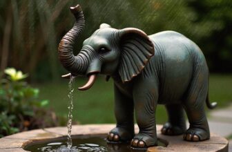Elephant statue garden sculpture