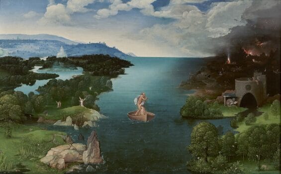 Landscape with Charon Crossing the Styx painting