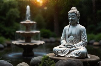 Meditating Buddha Garden Sculpture