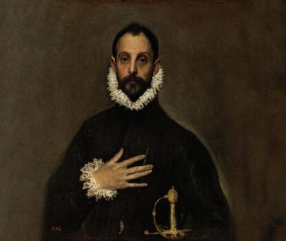 The Nobleman with his Hand on his Chest el greco