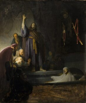 The Raising of Lazarus painting by Rembrandt