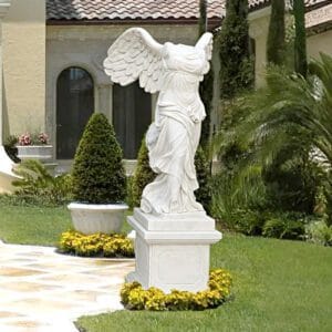 Winged victory of samothrace garden statue