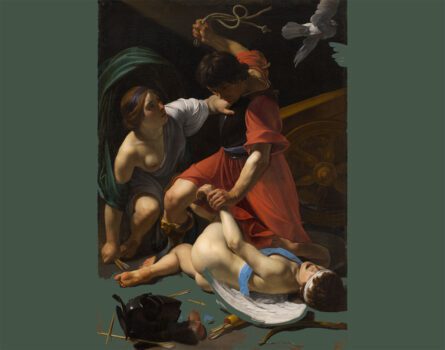 Cupid chastised painting