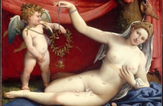 Lorenzo Lotto Venus And Cupid Painting