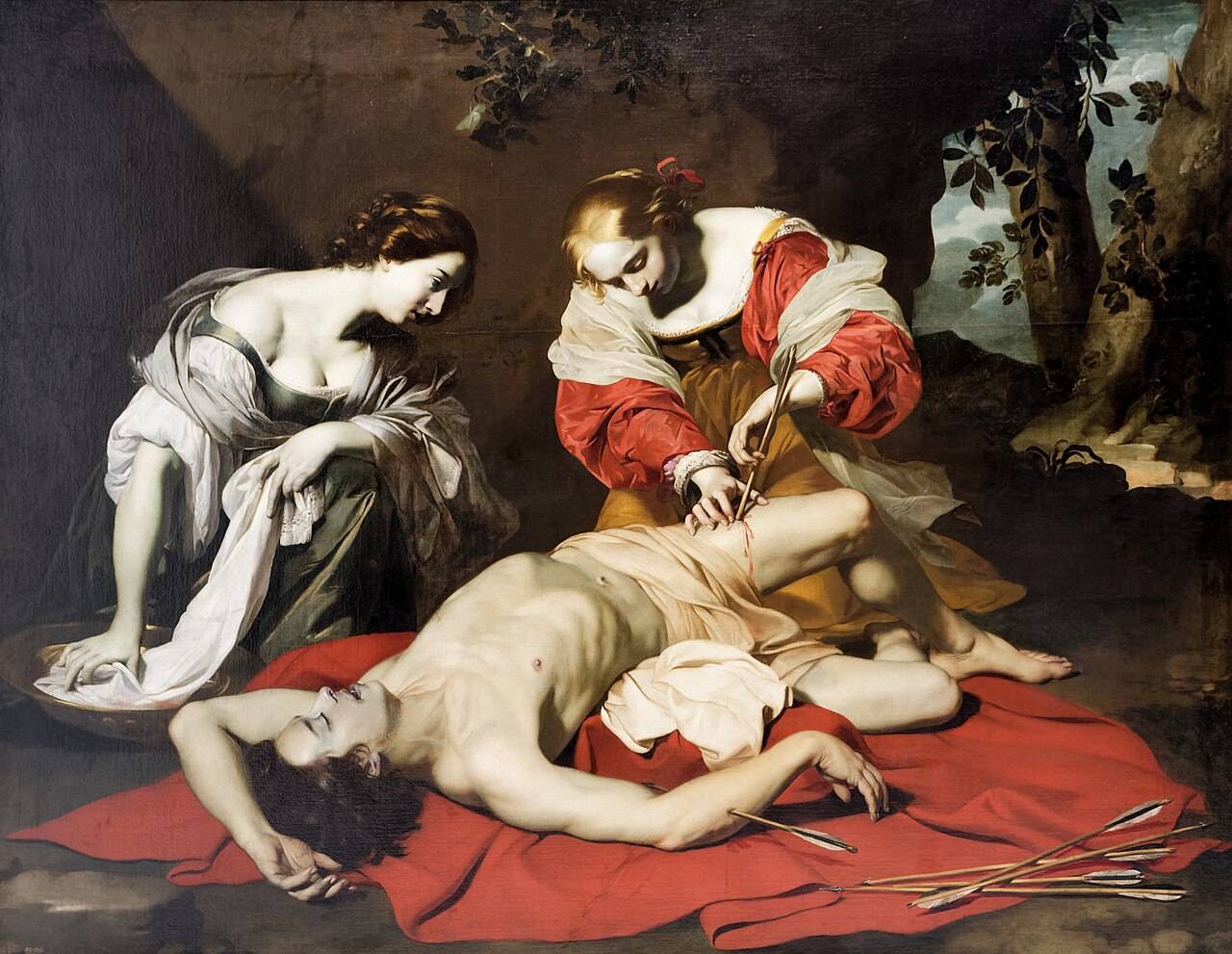 Beyond Arrows: Saint Sebastian Tended by Saint Irene Beyond Arrows: Saint Sebastian Tended by Saint Irene