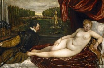 Venus with an Organist and a Dog Painting