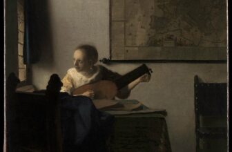 Woman with a Lute painting by Johannes Vermeer
