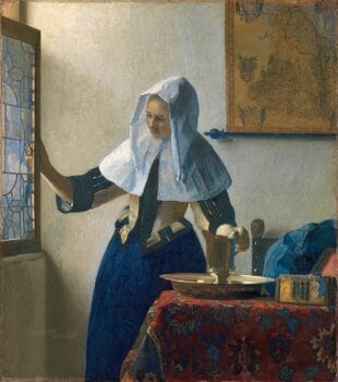 Woman with a Water Jug painting by Johannes Vermeer