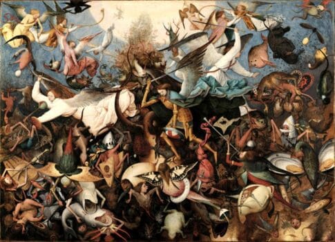 Fall of the Rebel Angels Painting by Pieter Bruegel the Elder