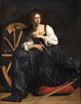 Saint Catherine of Alexandria by Caravaggio