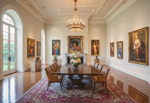 Private Art Galleries Inside Mega Mansions