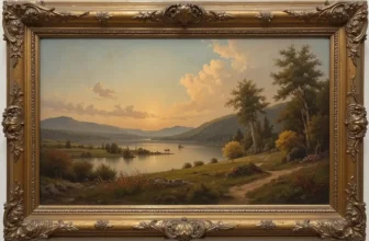 Landscape oil painting