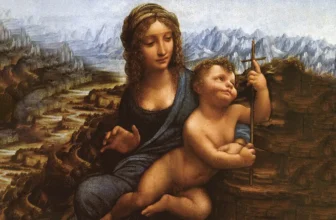 Madonna of the Yarnwinder painting