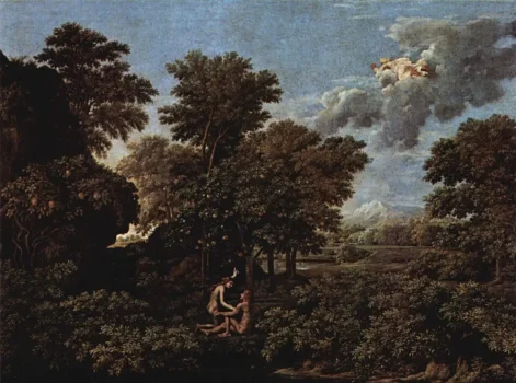 Nicolas Poussin Le Printemps painting