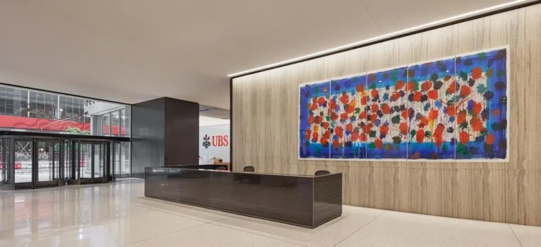 UBS Art Gallery at 1285 Avenue of the Americas, New York.