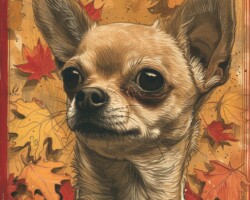 Vintage Art Dog Gallery 96 a new yorker cover featuring a tawny chihuahua dog poater art