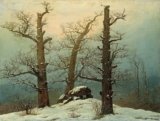 Dolmen in the Snow by Caspar David Friedrich