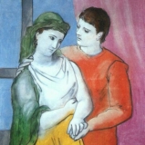 Pablo Picasso’s Love Story Painting: The-Lovers