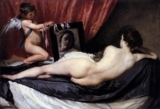Venus Looking at her Mirror Painting: Diego Velázquez