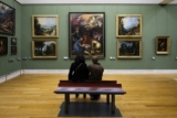 What is most popular art in Louvre Museum