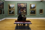 What is most popular art in Louvre Museum
