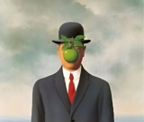 The Son of a Man Painting: The Apple Face Man