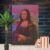 Mona Lisa Painting Art Print on Canvas Reproduction Face Retouched Red Glow