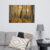Autumn golden birch tree painting digital oil on canvas fine art print for sale