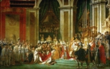 What is the purpose of the coronation of Napoleon painting